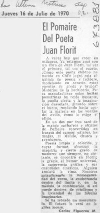 El Pomaire del poeta Juan Florit
