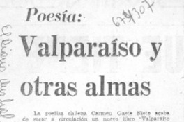Valparaíso y otras almas