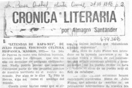 Crónica literaria