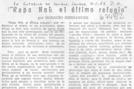"Rapa Nui, el último refugio"
