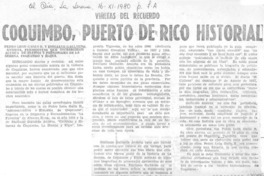 Coquimbo, puerto de rico historial.