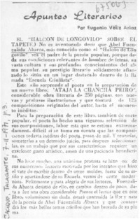 El "Halcón de Longovilo" sobre el tapete