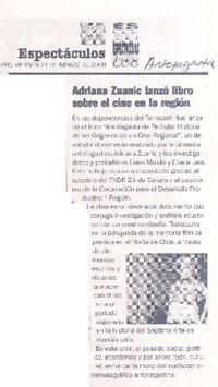 Adriana Zuanic lanzó libro sobre el cine en la región