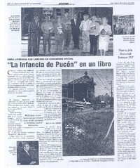 "La infancia de Pucón" en un libro