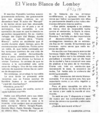 El viento blanco de Lomboy