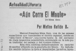 Aún corre el Maule"