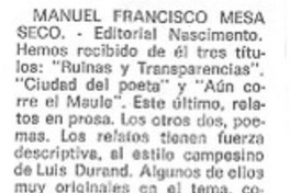 Manuel Francisco Mesa Seco.