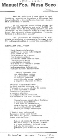 Manuel Fco. Mesa Seco.
