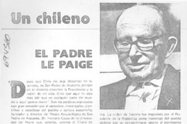 El padre Le Paige.