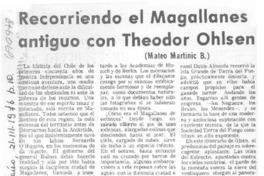 Recorriendo el Magallanes antiguo con Theodor Ohlsen