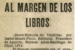 Breve historia de Valdivia"