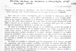 Historia del Estrecho de Magallanes