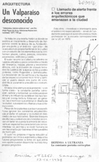 Un Valparaíso desconocido