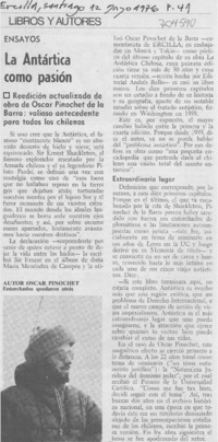 La Antártida como pasión