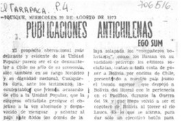 Publicaciones antichilenas
