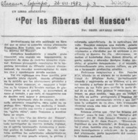 Por las riberas del Huasco