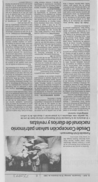 Desde Concepción salvan patrimonio nacional de diarios y revistas.