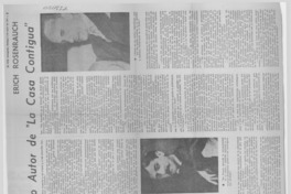 El solitario autor de La casa contigua [entrevista]