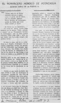 El romancero heroico de Aconcagua