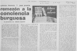 Remezón a la conciencia buguesa