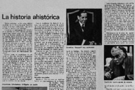 La historia ahistórica