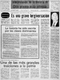 Es una grave tergiversación.