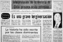 Es una grave tergiversación.