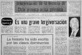 La Historia ha sido escrita por las clases dominantes.