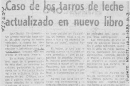 Caso de los tarros de leche actualizado en nuevo libro.