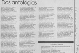 Dos antologías