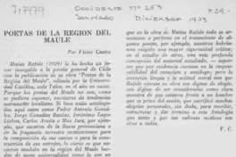 Poetas de la Región del Maule