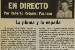 La pluma y la espalda