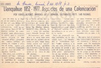 Llanquihue 1852-1977. Aspectos de una colonización"