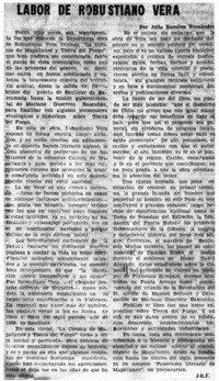 Labor de Robustiano Vera