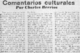 Comentarios culturales