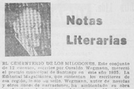 Notas literarias