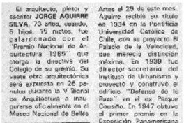 Jorge Aguirre Silva.