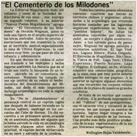 "El cementerio de los milodones"