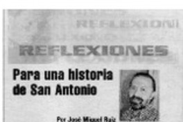 Para una historia de San Antonio