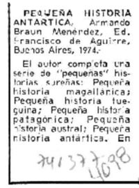 Pequeña historia Antártica