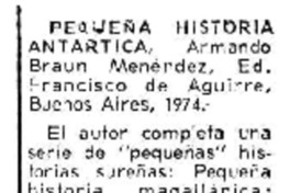 Pequeña historia Antártica
