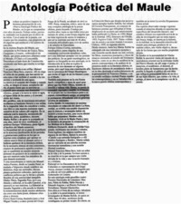 Antología poética del Maule
