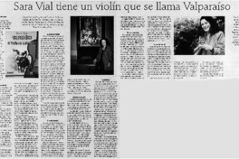 Sara Vial tiene un violín
