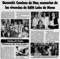 Quemchi : Caminos de mar, memorias de las vivencias de Edith Lobo de Mena