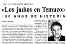 Los judíos en Temuco" : 100 años de historia