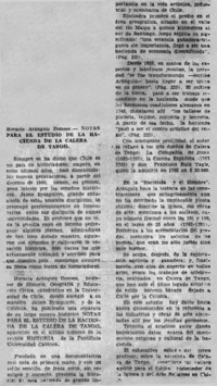 Notas para el estudio de la hacienda de La Calera de Tango.