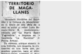 Territorio de Magallanes.