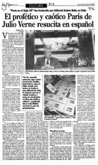 El Profético y caótico París de Julio Verne resucita en español "París en el Siglo XX" fue traducido por Editorial Andrés Bello en Chile