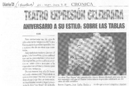 Teatro Expresión celebrará aniversario a su estilo