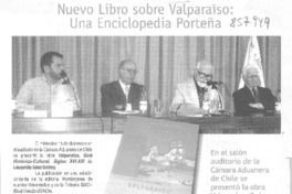 Muevo libro sobre Valparaíso, una enciclopedia porteña